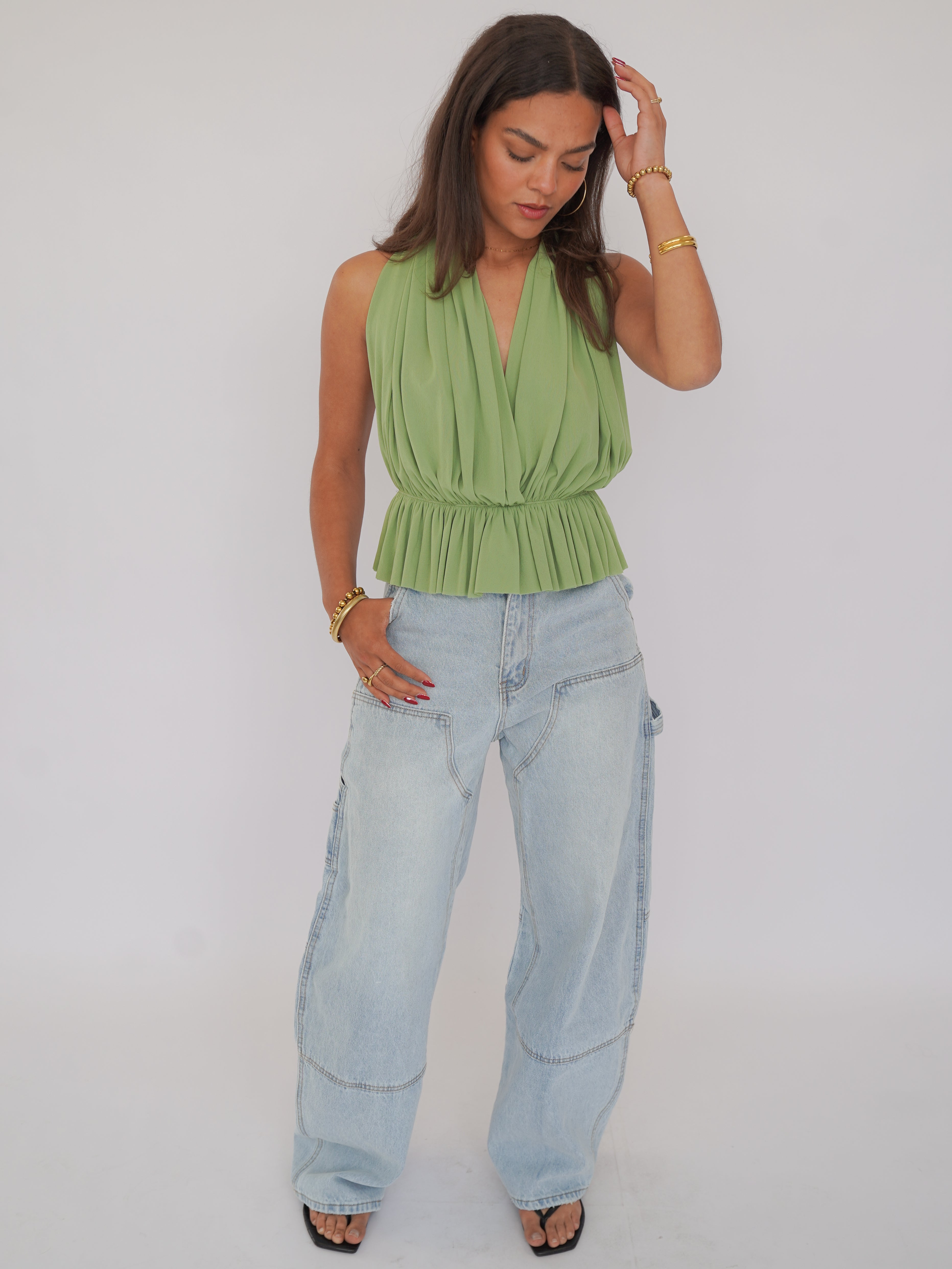Juul top groen