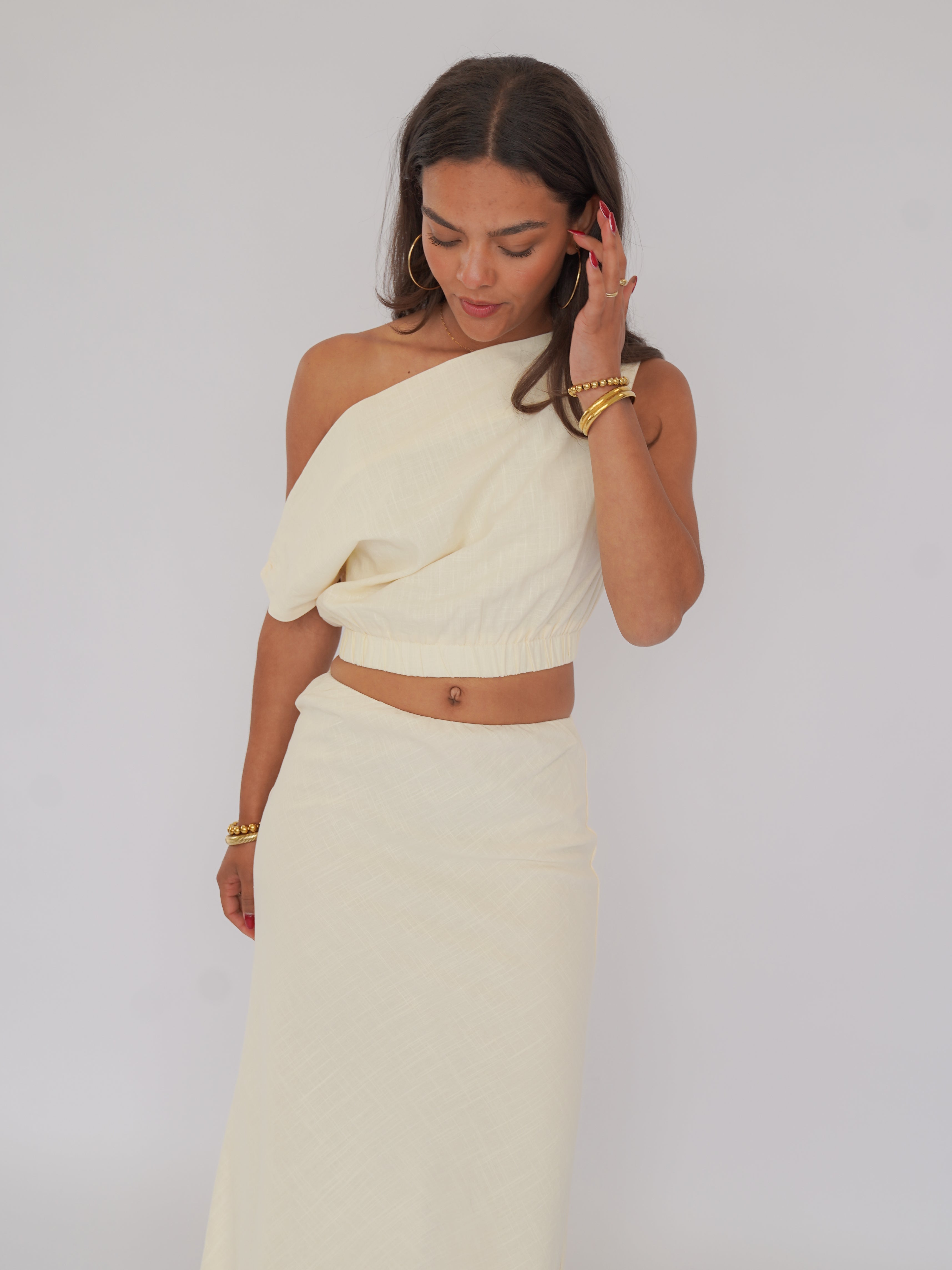 Juna top butter yellow