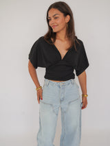 Selena top zwart