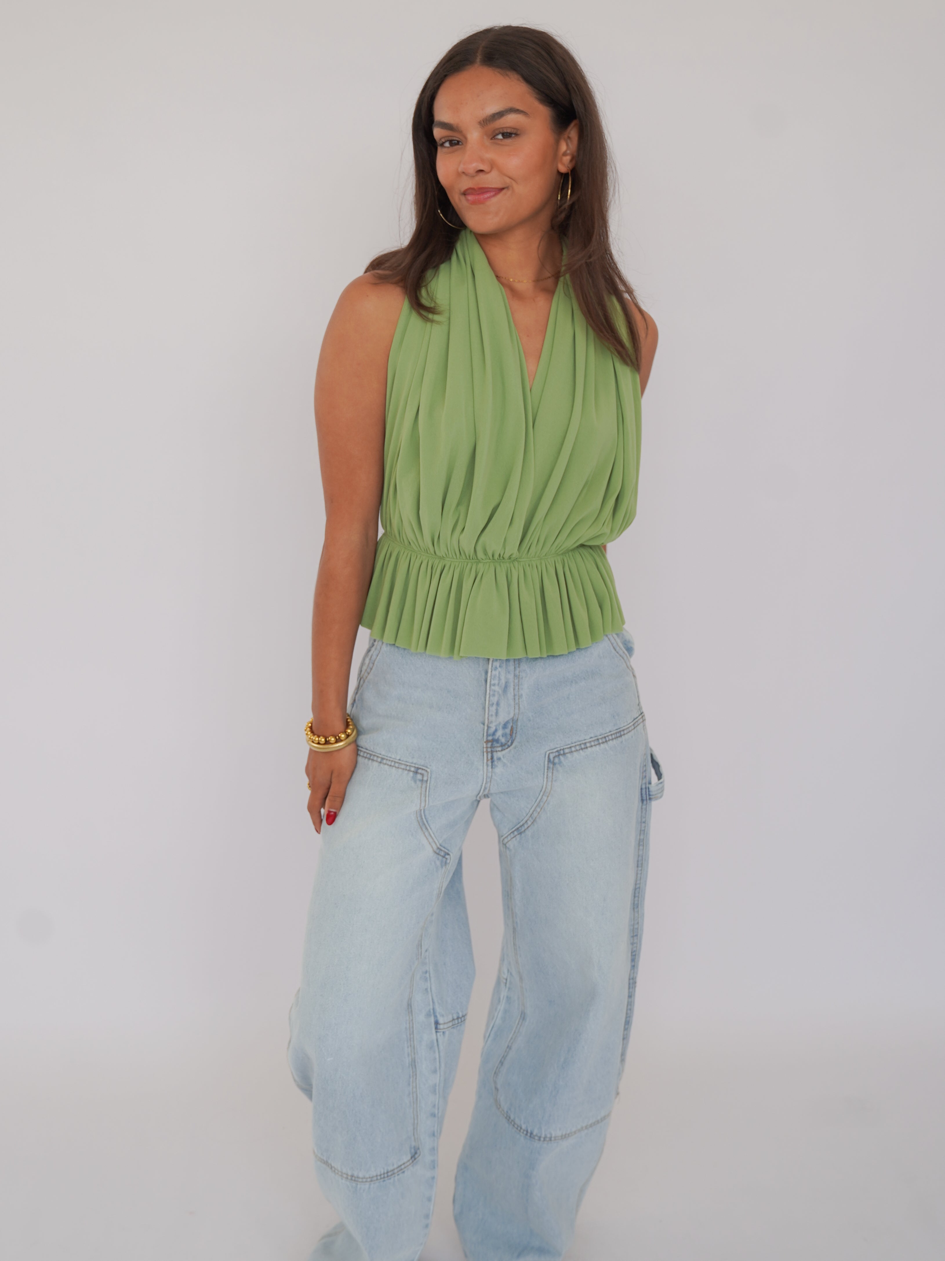 Juul top groen