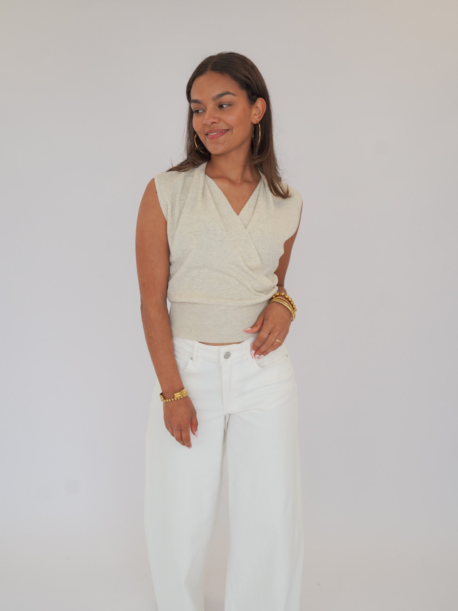 Maya top beige – Lilabel