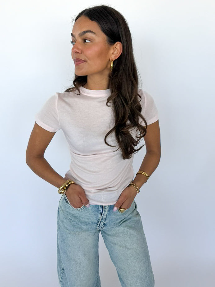 Sivara T-shirt zijde roze