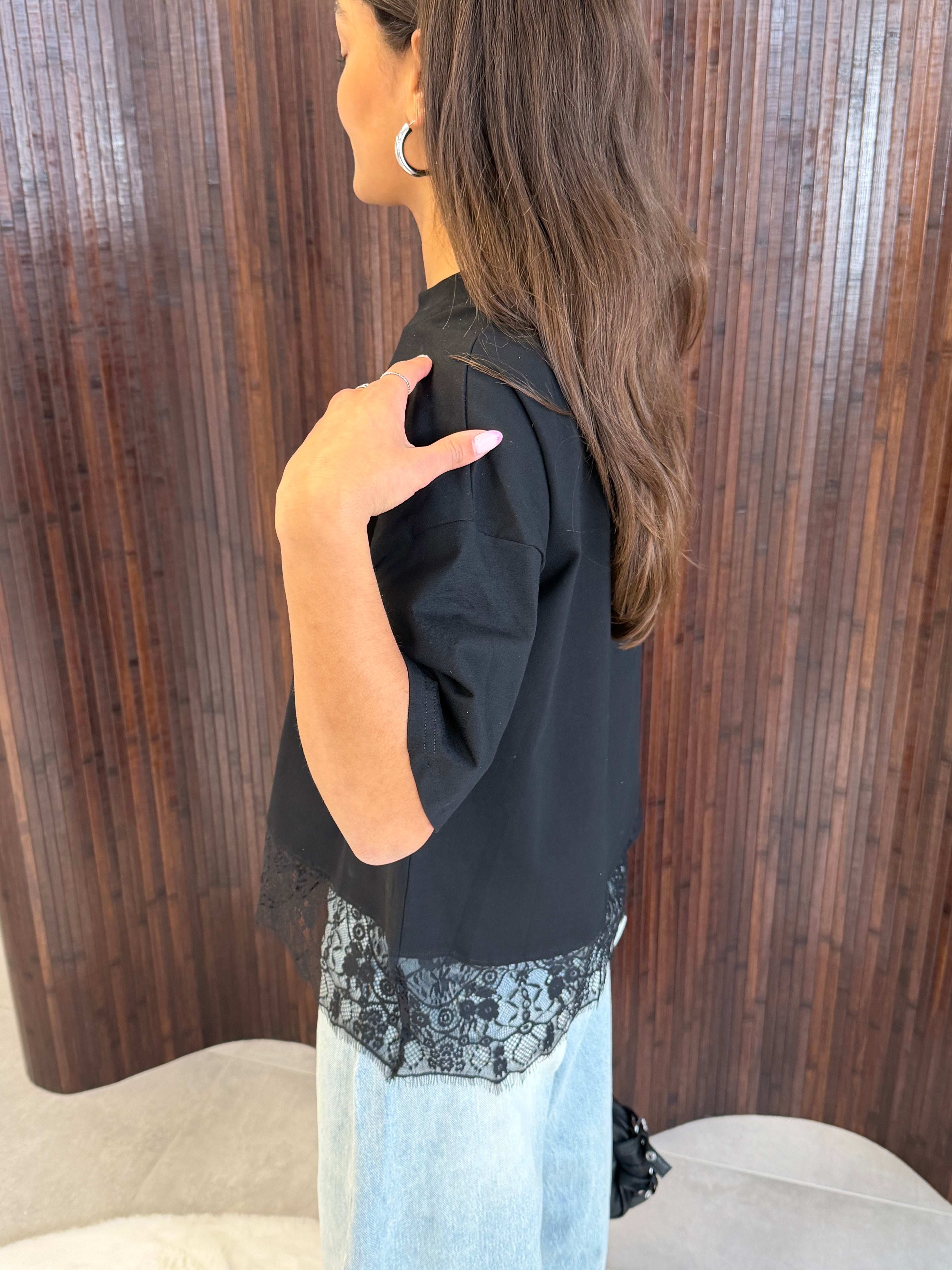 Faylen t-shirt zwart